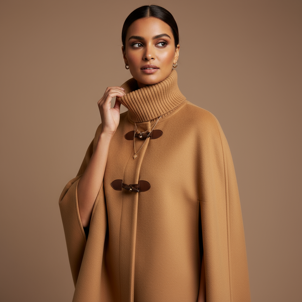 Camel Cashmere Cape